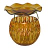 Brûle-parfum Boule en verre ambre - Village Candle