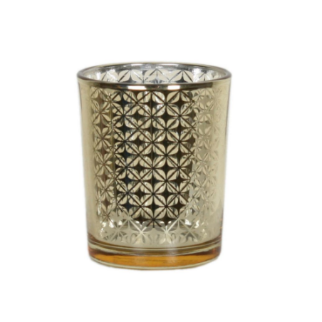 Photophore votive Check Gold - Village Candle