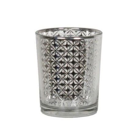Photophore votive Check Silver - Village Candle