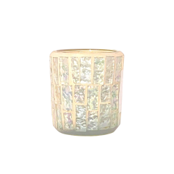 Photophore Mosaïque Blanc...