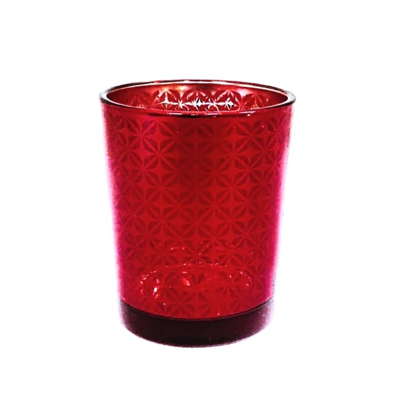 Photophore votive Check Red - Village Candle