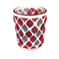 Photophore Mosaïque rouge...