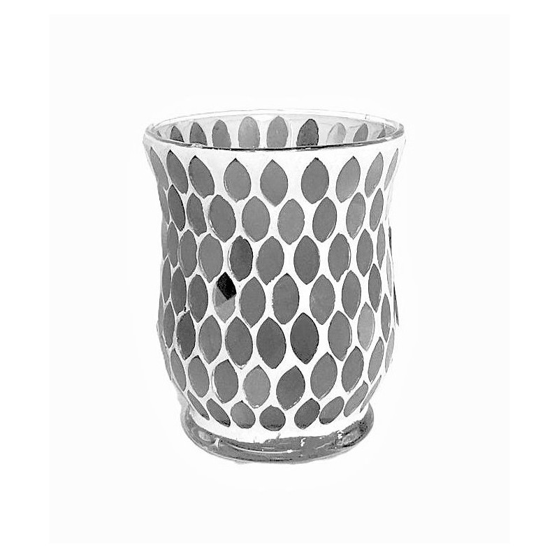 Photophore évasé Mosaïque Miroir - Village Candle