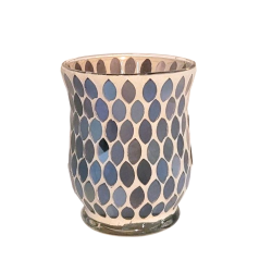 Photophore évasé Mosaïque Miroir - Village Candle