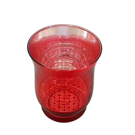 Photophore évasé Red Check - Village Candle