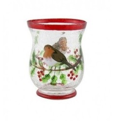 Photophore évasé en verre...