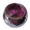 Photophore Globe Mosaïque Violette – Village Candle