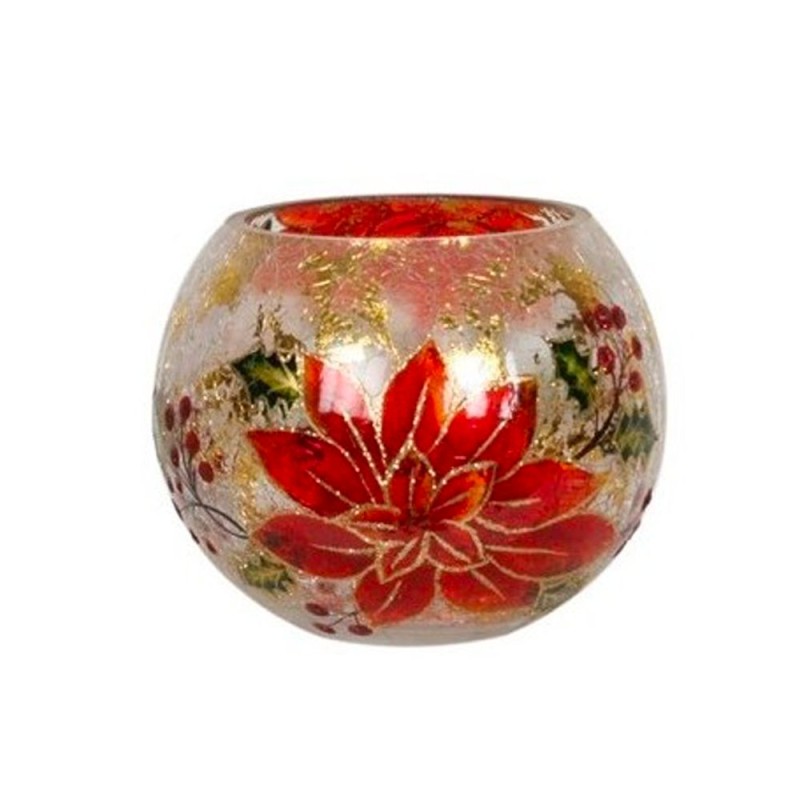 Photophore Globe Fleur de Noel  – Village Candle