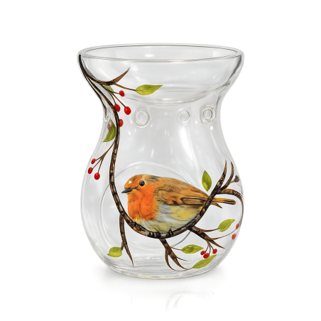 Brûle-Parfum en Verre Robin