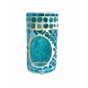 Brûle-parfum pilier Mosaïque la croix bleue - Village Candle
