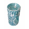 Brûle-parfum pilier Mosaïque la croix bleue - Village Candle