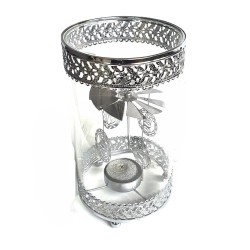 Carrousel Père Noël Argent - Village Candle