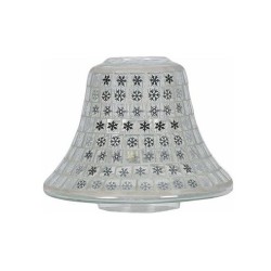 Abat-jour en verre Flocons...