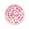 Assiette Support bougie Mosaïque pétales de rose - Village Candle