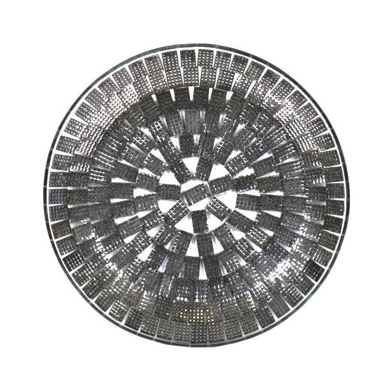 Assiette Support bougie Mosaïque Argentée - Village Candle