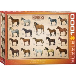 Puzzle 1000 pièces Chevaux...