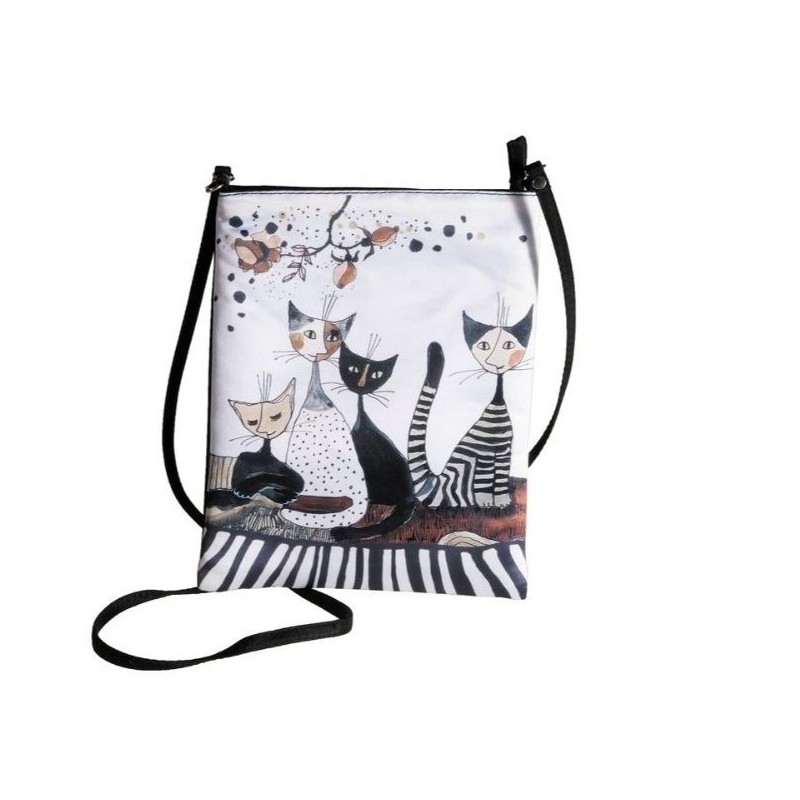 Sac bandoulière Rosina Wachtmeister - "Cat Sépia"