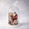 Suspension Globe en verre avec père noël - Dekoratief