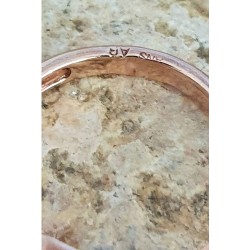 Bague en argent 925 avec pierre couleur améthyste -