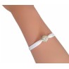 Bracelet élastique avec perle sertie de strass