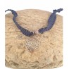 Bracelet Ruban Perle & Médaille