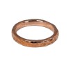 Bague martelée en acier inoxydable – Finition or rose - FY Faucogney