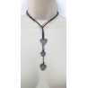 Collier cordon trois cœurs - F.Y. FAUCOGNEY