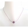 Collier perle sur cordon en coton ciré