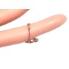 Bague chaîne trèfle argent 925 rose