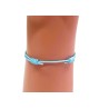 Bracelet élastique avec rosace en métal doré