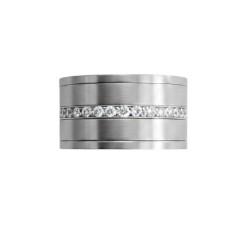 Bague large en acier...