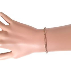 Bracelet Chaine AG 925 Doré et Cordon Coloré - LEYNAT –