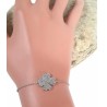 Bracelet Trèfle porte-bonheur – Argent 925