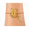 Bracelet Cadenas et clé dorés - Brin d’Amour