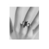 Bague palmier métal argenté – Bijoux Léone