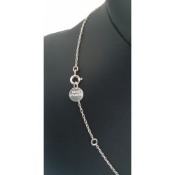 Collier trèfle ajouré argenté – Brin d’Amour