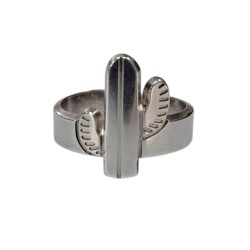 Bague Cactus métal argenté...