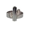 Bague Cactus métal argenté  - bijoux Léone