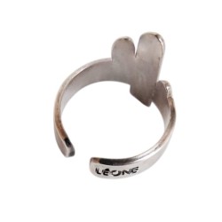Bague Cactus métal argenté  - bijoux Léone