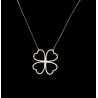 Collier avec pendentif trèfle GM