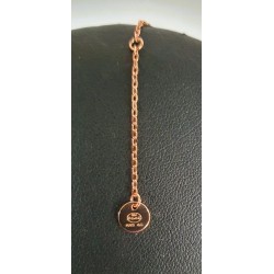 Collier trèfle turquoise en argent 925 doré rose