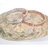 Bracelet jonc ajouré « LA VIE C’EST DU BONHEUR » - FY Faucogney