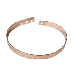 Bracelet jonc réglable martelé – L’Avare by Olivier Lafond