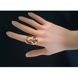 Bague métal doré – symbole...