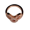 BAGUE KMO « TAURUS » EN ARGENT 925 ROSE ET POUSSIÈRE DE DIAMANT