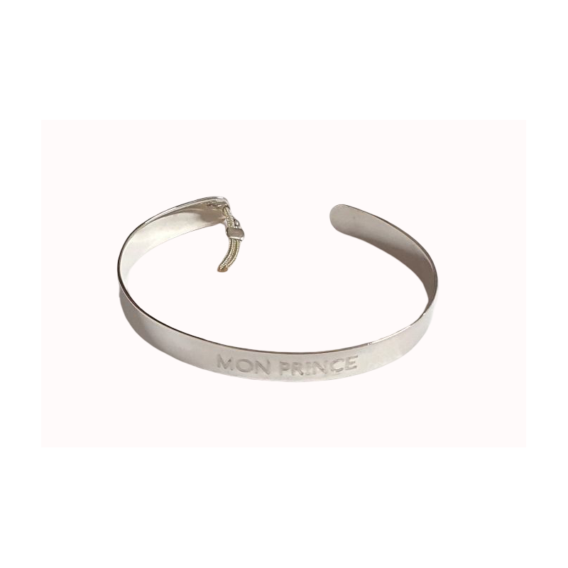 Bracelet jonc "Mon Prince" - Bijoux Ley Nat