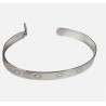 Bracelet jonc argenté "Soleils" - Bijoux Ley Nat