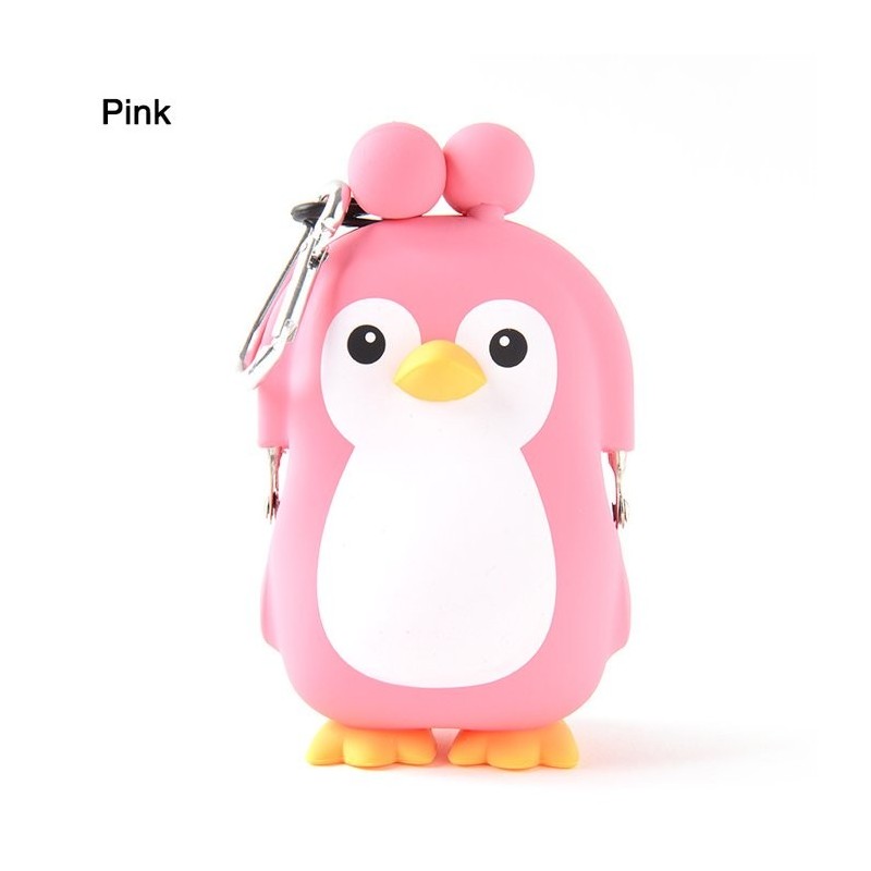 POCHI 3D PINGOUIN ROSE