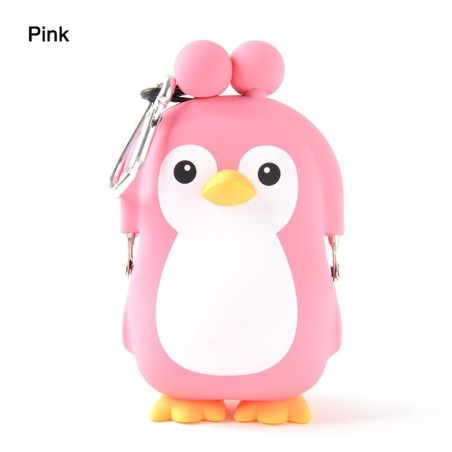 POCHI 3D PINGOUIN ROSE