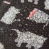 Sac week-end pliable noir "Scottish Blanc" Eco Chic